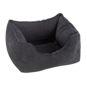 Zoon 80cm Large Navy TuffEarth Recycled Chenille Square Pet Bed